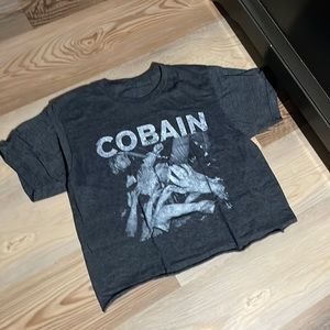 Kurt Cobain crop T-shirt